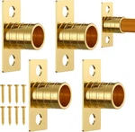 4 Pcs Inside Mount Curtain Bracket 3/8" Set For Rodding (brass) New. Price: $25.90.