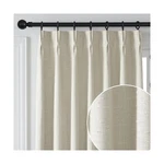 Linen Pinch Pleated Sheer Curtain With Liner For Bedroom,back Tab Luxury Full... New. Price: $103.27.