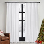 Ryb Home Pure White Velvet Curtains 90 Inches For Bedroom - Luxury Light Redu... New. Price: $70.49.