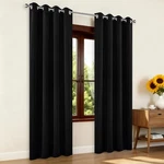 Joydeco Curtains For Bedroom,black 52W X 84L (pack Of 2), New. Price: $38.23.