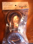 New Set 4 Kirsch Wood Trends Classics Rings For 2" Pole Coffee Brown. Price: $19.99.