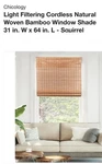 Chicology Bamboo Blinds , Shades Roman For Windows 31"X64" New. Price: $26.99.