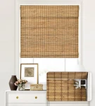 Lazblinds Eastfield Teak No Tools Drill Cordless Bamboo Roman Shades New. Price: $40.00.
