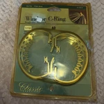 Windsor C-ring Swagholder / Holdback. Brass Finish. One Pair Window Fashion Open. Price: $7.75.