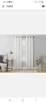 New No. 918 Montego White Casual Textured Grommet Curtain Panel 48" 95". Price: $29.95.