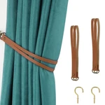 Leather Curtain Vintage Rod Holder... New. Price: $18.42.