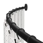 Toprod Black Curved Shower 48-72" Adjustable Stainless Steel Rustproof New. Price: $57.28.