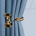 Leaf Shaped Curtain Holdbacks 2PCS, Handmade Metal Side Holders For W... New. Price: $23.61.