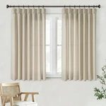 Olepangi Linen Pinch Pleated Curtains 45 Length 2 Panels For Living Room Be New. Price: $67.80.