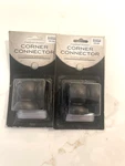 Set Of 2 Cambria Corner Connector Matte Brown, New Packaging. Price: $7.50.