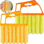 Geiserailie 2 Pcs Window Venetian Blind Cleaner Duster Tool Orange Handle New. Price: $11.94.