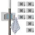 8 Pack Stainless Steel Mop Clips Heavy Duty Wall Mounted Broom Holders, New. Price: $11.37.
