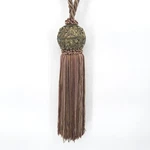 Elegant Curtain & Drapery Tassel Tieback Braided Rope Victorian Regency Style Used. Price: $25.49.