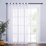 Nicetown Patio Door Sheer Curtain - Vertical Voile Drape, Extra Wide Pan New. Price: $27.95.