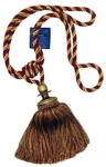 Trimland Cavalier 3382-10 7653 Cabernet Red Gold Wood Drapery Tassel Tieback New. Price: $18.00.