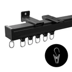 Tracks Ceiling Wall Mounted Heavy-duty Curtains Rails Room Makefeile Open. Price: $69.00.