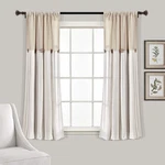 Lush Decor Linen Button Window Curtain Panel, Single, 40 X 45 - Count New. Price: $39.72.
