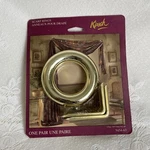Kirsch Scarf Rings One Pair Brass,usa Made Sealed 5454-63 New. Price: $15.00.
