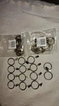 Ivilon Drapery Curtain Clip Rings For Panels 1.7", 3 Sets Of 14 (42) Warm Gold Open. Price: $29.99.