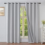 Veloraft Curtains 108 Inches Long 2 Panels Set, 100% Textured New. Price: $60.32.