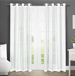 1 New Ati Home White Apollo Sheer Grommet Top Curtain Single Panel Size 50X84. Price: $15.99.