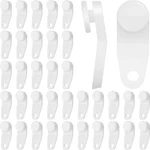 100 Pieces Traverse Rod Slides Curtain Replacement White Plastic Snap-in New. Price: $16.11.