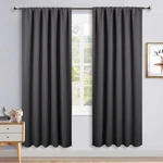 Nicetown Gray 52"X72" Thermal Insulated Blackout Curtains Panels With New. Price: $14.99.
