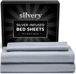 Silver Infused Bed Sheets Ultra-soft, Self-cleaning, Hygienic Sleep Set New. Price: $99.99.