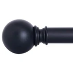 Nicetown Drapery Curtain Rod Set With Classic Round Finials/ball Caps, 1/8 New. Price: $53.49.