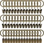 Weekseight 44 Pack Bronze Curtain Rings With Clips, Hooks Hangers Cli... New. Price: $18.39.