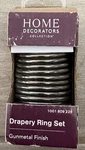 Home Decorators Collection Inch Drapery Ring - Gun Metal Finish (10PK) New. Price: $12.99.