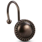 Pspftn 12-PIECE Set Of Shower Curtain Hooks Metal 1.2 Inches, Bronze New. Price: $14.72.