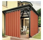 Bonzer Waterproof Outdoor Curtains For Patio Porch Pergola Cabana Mecca Orange New. Price: $15.00.