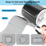 Black Window Screen Repair Kit, 4 X 30 Ft (360IN) Tape For W... New. Price: $25.66.