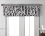 Vcny Home Carmen Pintuck Rod Pocket Light-filtering Curtain Valance Grey 60 X20 New. Price: $23.29.