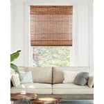 Chicology Cordless Light Filter Natural Woven Bamboo Roman Shade - Brown Beaver New. Price: $49.99.