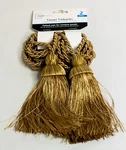 Mainstays Ivory/gold Rope Tassel Curtain Tiebacks 2-PACK (4-TIES) New!. Price: $14.99.
