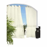 Outdoor Decor Escape Gazebo Patio Grommet Top Panel Ivory Sheer 54X108 70399 New. Price: $17.99.