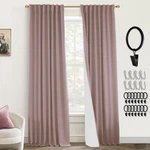 Panelsburg Blackout Curtains For Bedroom 2 Sets,dusty Rose Linen Textur... New. Price: $87.89.
