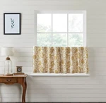 Dorset Gold Floral Tier 24"X 36" Country Curtain Vintage Elegant Vhc Brands New. Price: $13.00.