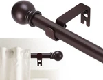 Gxoackj Curtain Rods For Windows 28-78 Inch, 5/8 Decorative Brown Splici... New. Price: $18.73.