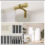 New Umbra Cappa Adjustable Curtain Rod 33-66 Inch Modern Brass Design Open. Price: $16.99.
