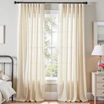 Lazzzy Ivory Velvet Curtains 120 Inch Length Drapes For Living Bedroom L... Open. Price: $130.44.