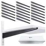 20 Pcs Adjustable Shelf Brackets For Double Track System Closet Organization ... New. Price: $56.53.
