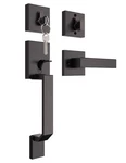 Tinewa Oil Rubbed Bronze Square Front Door Handle With Classic Lever. Price: $65.21.