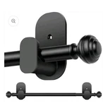 Kamanina 5/8 Curtain Rods 32 To 58 Inches (2.6-4.8FT), Black New. Price: $22.49.