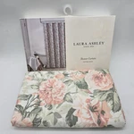 Laura Ashley Floral Fabric Shower Curtain Orange Peach Green White New. Price: $44.95.