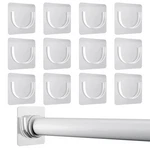 Lsnisni 12 Pack Shower Rod Holder With Strong Adhesive, Large New. Price: $15.86.