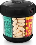 Extra Large Supplement Organizer With Xl 7 Compartments, Tpu Soft Lid Black New. Price: $24.64.