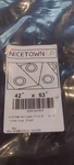 Nicetown Blackout Curtain Panel 42X63 And Joydeco Rod 32"-120" Set New. Price: $40.00.